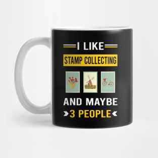 3 People Stamp Collecting Stamps Philately Philatelist Mug